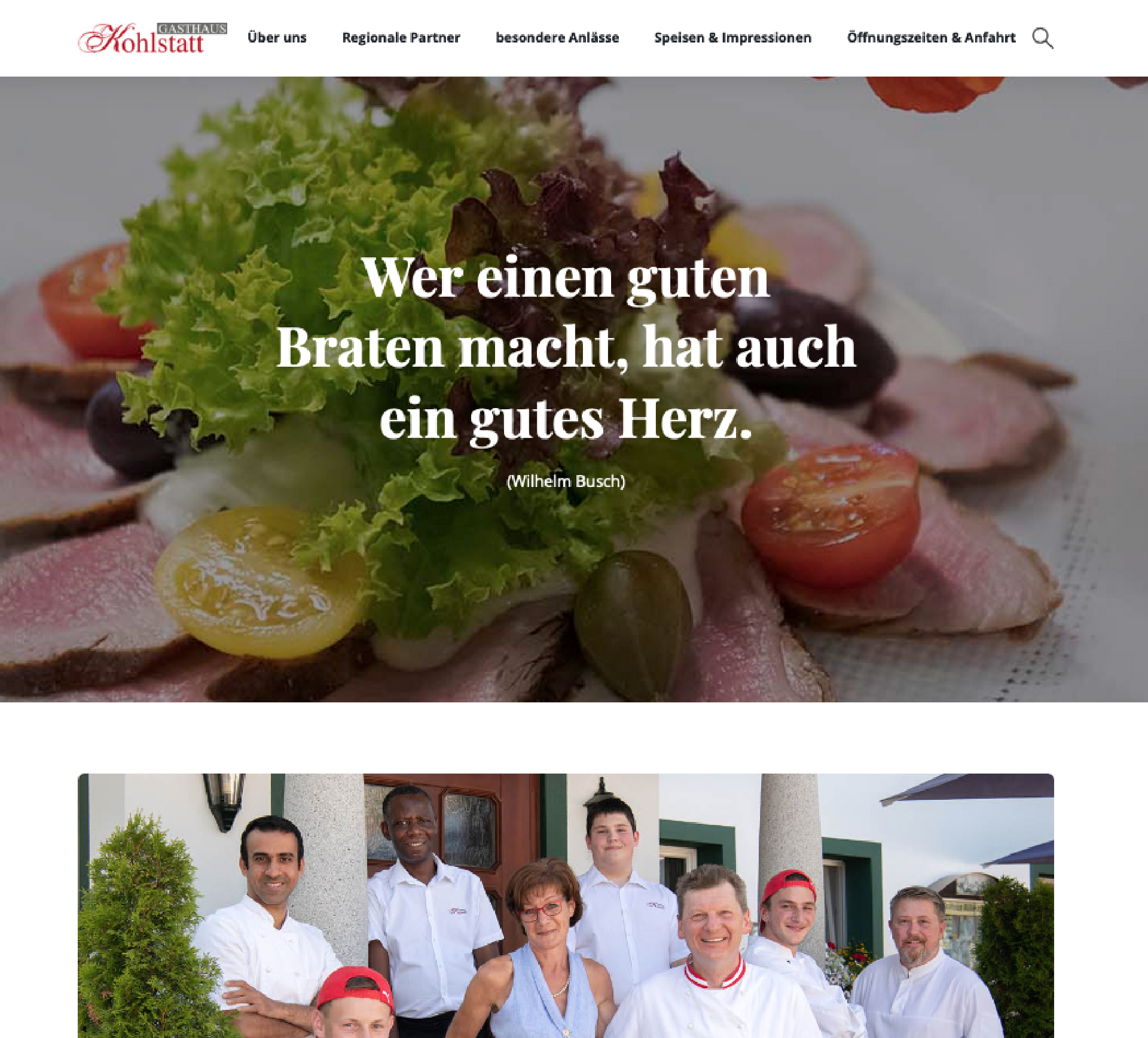 Gasthaus zur Kohlstatt Wels Thalheim Webdesign2